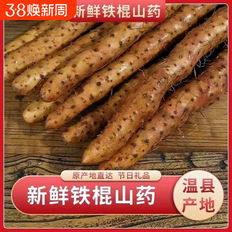 正宗河南特产焦作温县铁棍山药淮山药新鲜蔬菜精挑有药性的怀山药