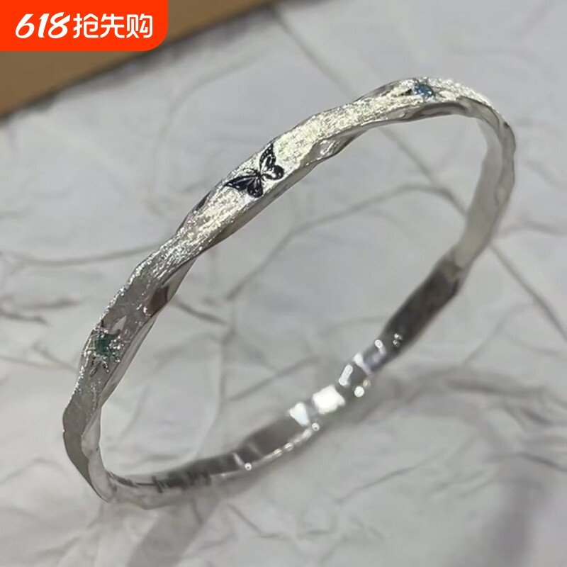 网红爆款高颜值蝴蝶手镯新款小众设计轻奢时尚手环男女同款送礼物