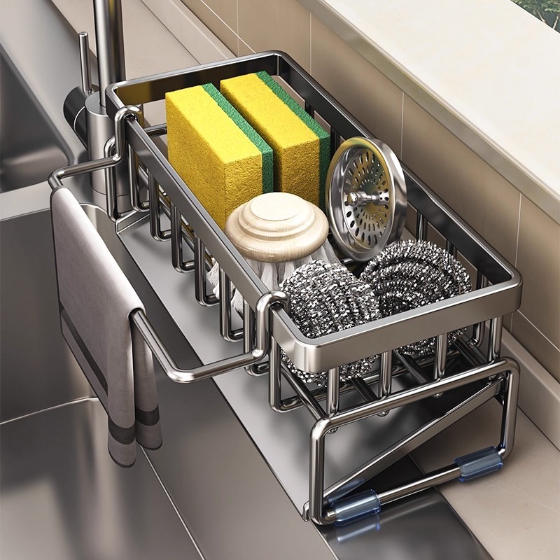 水槽抹布架厨房置物架水池台面斜坡海绵水槽水龙头沥水收纳置物架,厨房/烹饪用具,水槽置物架,淘宝优惠券,粉丝福利购,淘宝优惠卷