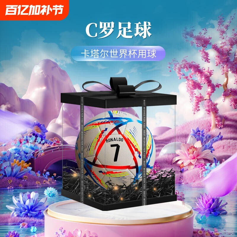 C罗足球限量版中考训练专用5号球成人欧洲杯比赛生日礼物儿童4号