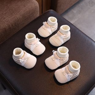 软底防滑学步前鞋 宝宝鞋 12个月新生婴儿鞋 外出不掉脚套1岁3 秋季