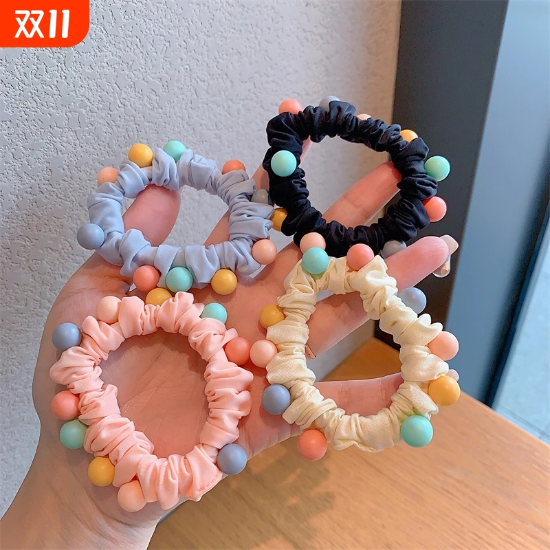 糖果色少女多巴胺小肠头绳