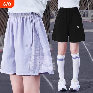 女童短裤冰丝速干2026新款夏季薄款儿童外穿运动裤女大童五分裤子