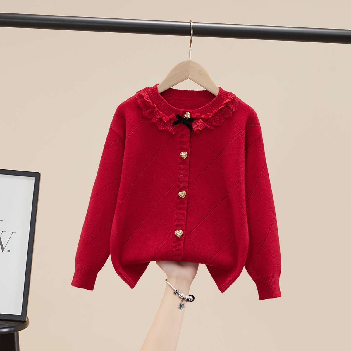 毛衣开衫哆布哆女童可爱春秋冬