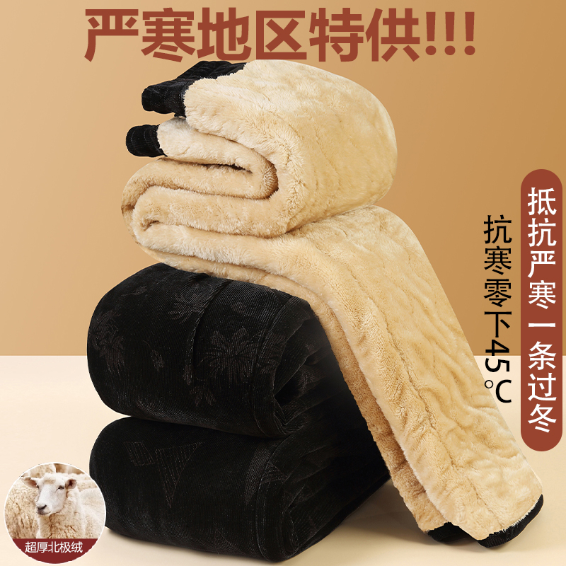 奶奶棉裤加绒加厚冬季防寒裤