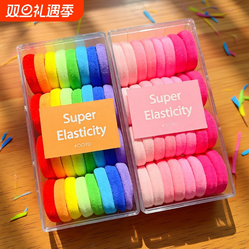 儿童发圈不伤发高马尾发绳扎头绳女童耐用高弹力橡皮筋小女孩皮套