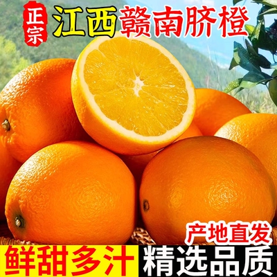 正宗赣南脐橙新鲜橙子当季水果果冻冰糖甜橙大果整箱包邮现摘阳光
