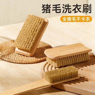 猪毛刷子洗衣刷板刷猪毛刷洗鞋刷家用专用洗棉质衣服软毛刷猪鬃