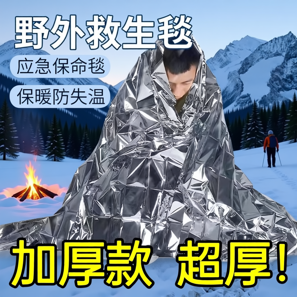 户外防失温急救毯|超1000次加购