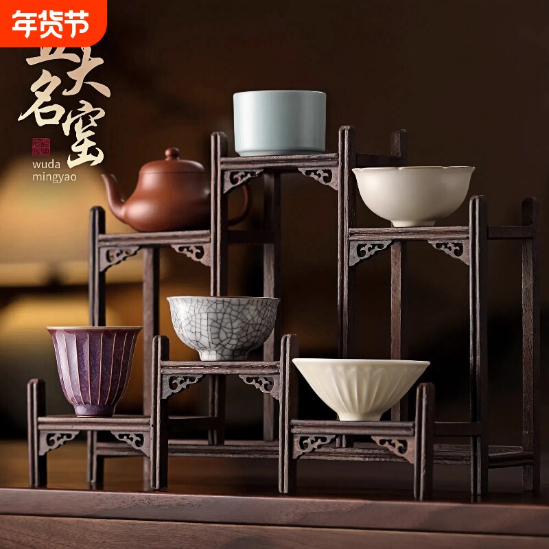 五大名窑茶杯套装家用高档功夫主人杯高档礼盒装个人专用喝茶杯子