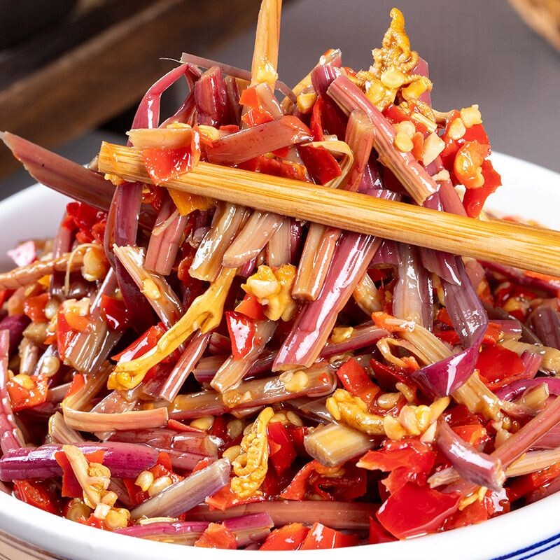 香辣蕨菜下饭菜瓶装即食咸菜湖南特产榨菜凉拌酱菜泡菜拌饭拌面