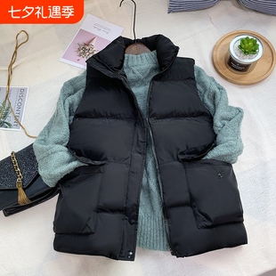 短款羽绒棉马甲女2025秋冬韩版宽松学生加厚休闲马夹面包服外套潮