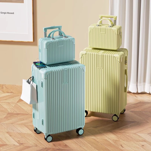 高颜值行李箱女密码拉杆箱男24寸旅行子母箱新款2024皮箱大容量