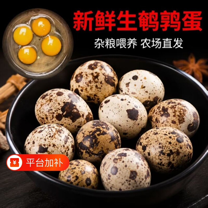 新鲜鹌鹑蛋农家杂粮喂养自产特产批发杂粮喂养散养宝宝辅食整箱