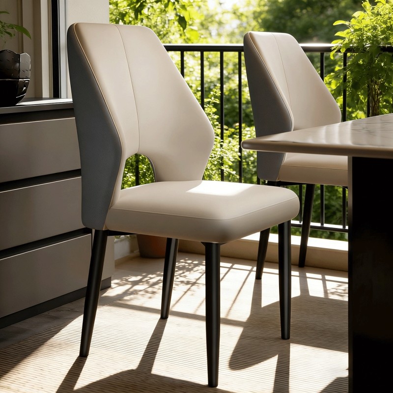 2026爆款意式轻奢餐椅家用现代简约餐厅靠背椅网红高级感餐桌椅子