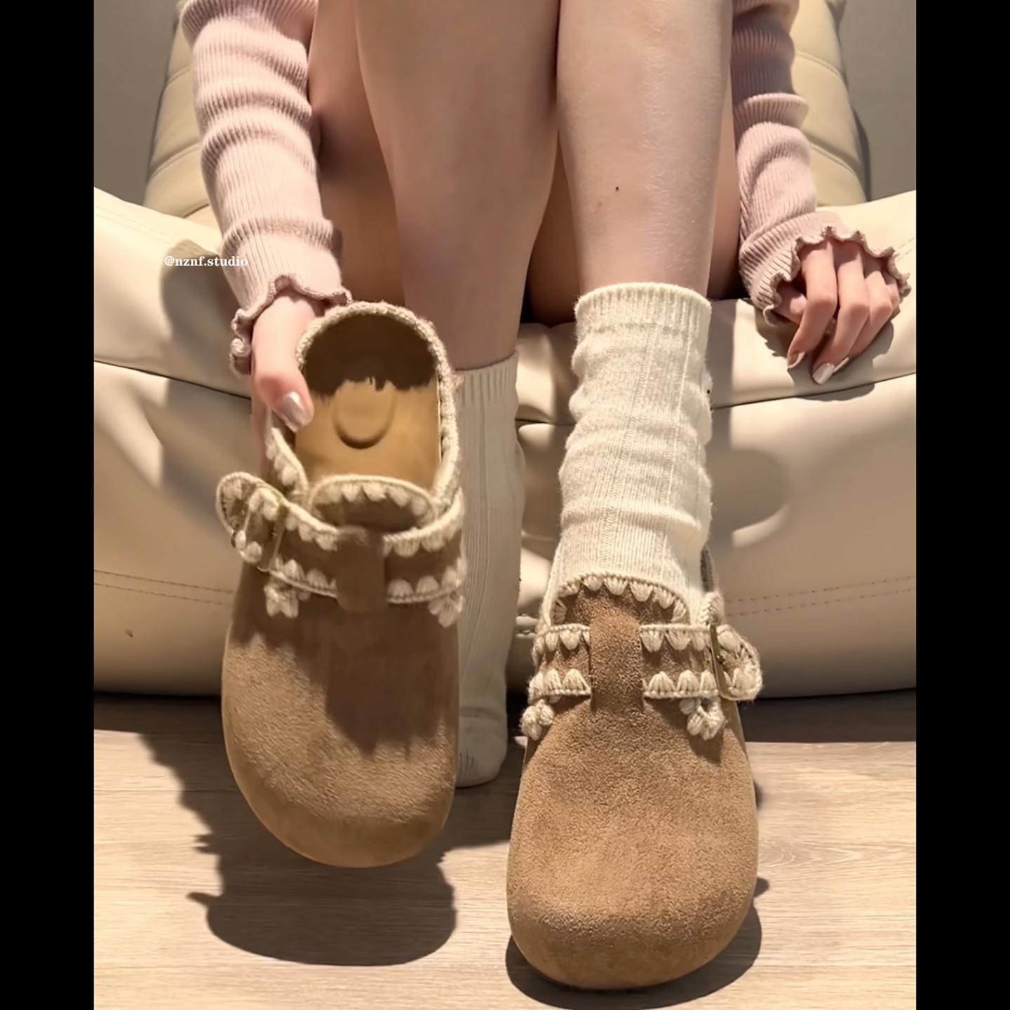 复古内增高厚底拖鞋|241人收藏