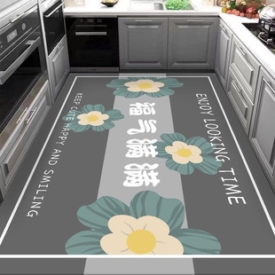 2025新款 硅藻泥厨房地垫防滑防油可擦免洗地毯脚垫耐脏吸水入户