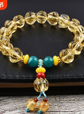 寺庙同款暮山琉璃女兰铃花手链