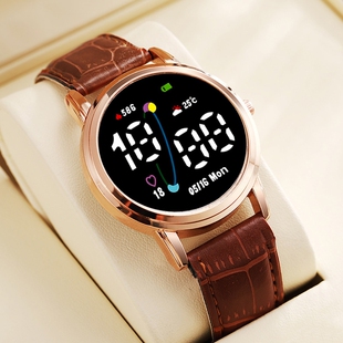 新款高颜值男女学生潮流初中生高中多功能秒表电子表led夜光Y23