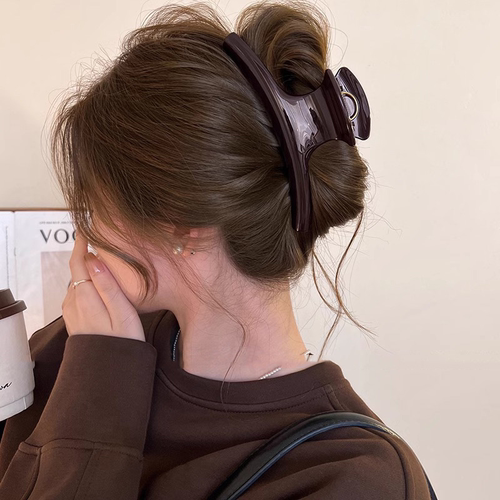 多发量弧形抓夹女2025新款秋冬鲨鱼夹后脑勺盘发头饰高级感发夹子