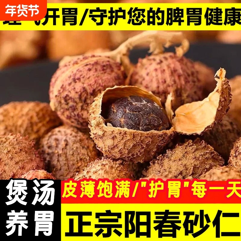 正宗阳春砂仁干货特级春砂仁煲汤养胃炖汤春沙仁果野生砂仁阳春砂