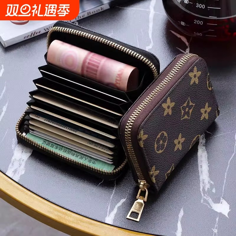 防消磁卡包女信用卡多卡位卡夹大容量驾驶证名片证件位银行卡套包