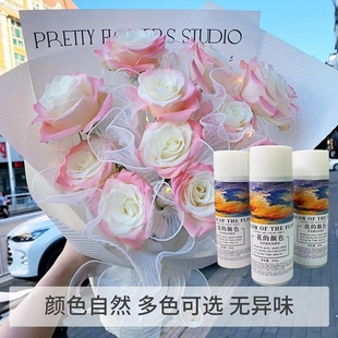 鲜花喷漆网红鲜花专用喷色剂花 颜色鲜花喷漆乌梅子酱鲜花喷漆