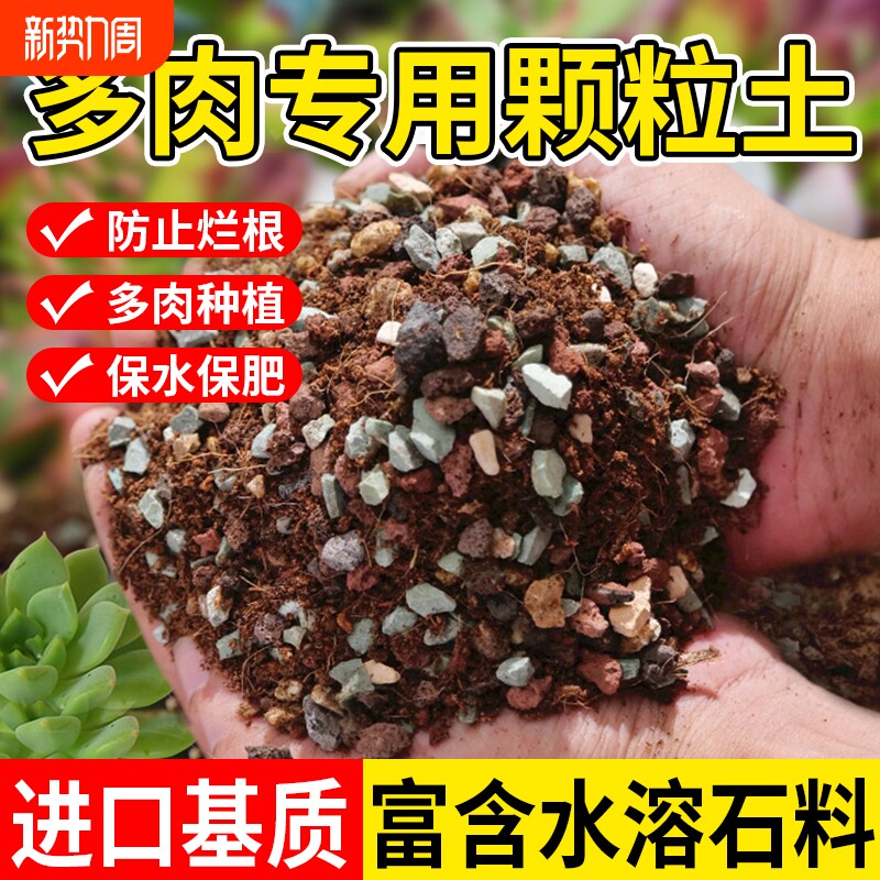 多肉土专用颗粒营养土植物泥炭种植土铺面石叶插纯颗粒土包邮发酵