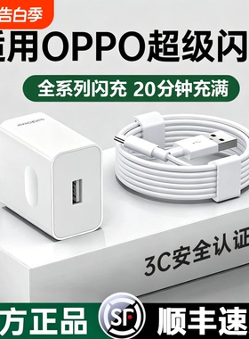 【官方正品】oppo原装充电器超级闪充reno15适用于真我R17findx9pro/n6手机14typec数据线80W65W氮化镓充电头