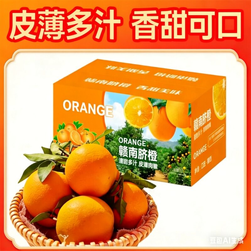 【产地现摘】江西赣南脐橙当季橙子新鲜水果整箱10斤正宗包邮直发