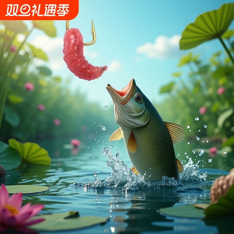 红蛆虫鲜活体苍蝇幼虫秋冬季野钓鲫鱼饵料肉蛆活蛆牙子冰钓饵虫饵