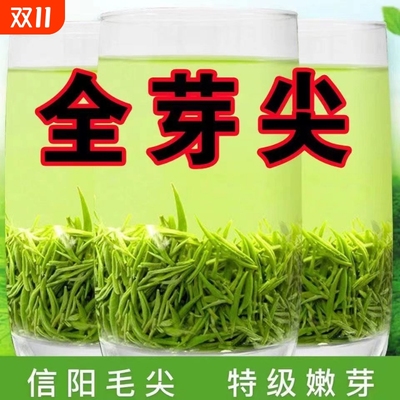 信阳毛尖2025新茶茶叶正宗原产明前特级嫩芽尖绿茶浓香型毛尖罐装