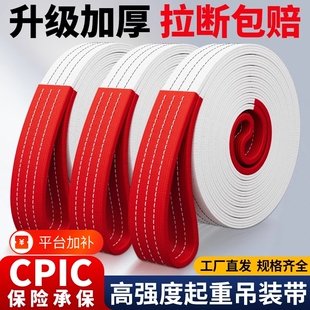 吊带3吨起重国标扁平吊装 带工业行吊车5吨2吨6米捆绑带汽车拖车绳