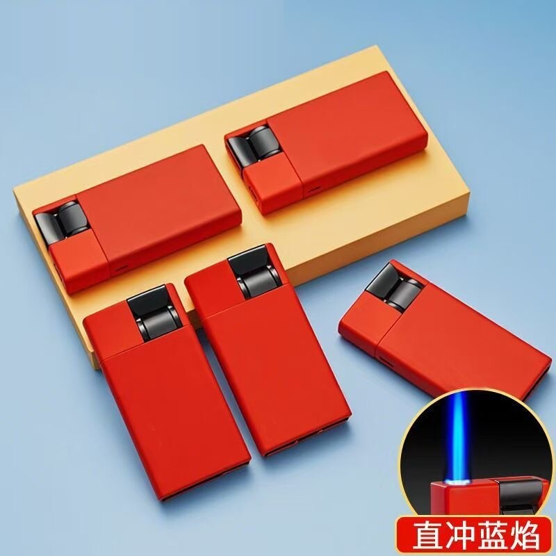 金属磨砂铁壳下拉按手防风打火机可刻字印字个人家用商超批发火机