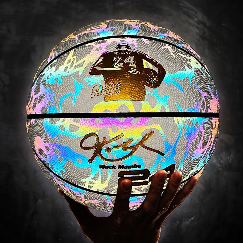 发光反光夜光篮球生日礼物限量款儿童学生比赛训练5号7号荧光