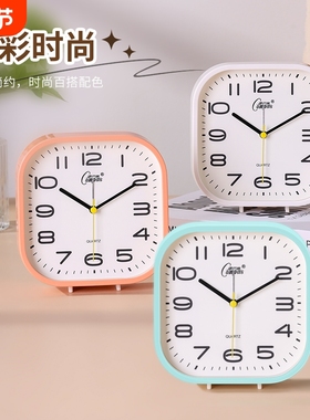 康巴丝新款桌面闹钟静音儿童学生起床神器简约卧室床头时钟