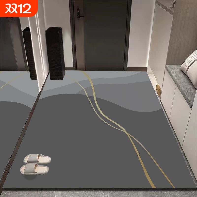 硅藻泥防滑入户地垫|千人加购