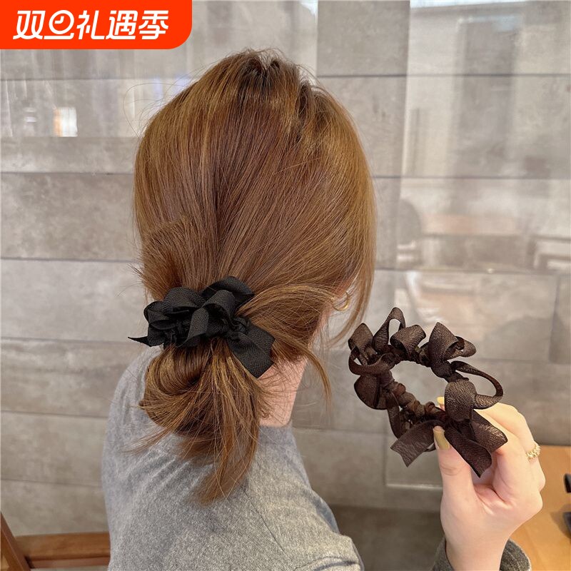 2024新款时尚发饰蝴蝶结装饰发圈头饰发绳发带发夹发箍编织