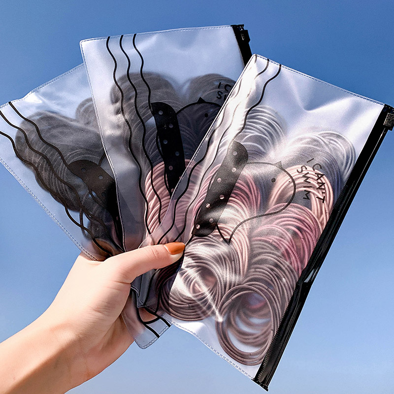 黑色头绳简约小圈细款发绳女式扎头发高弹力皮筋小肠发圈头饰发饰