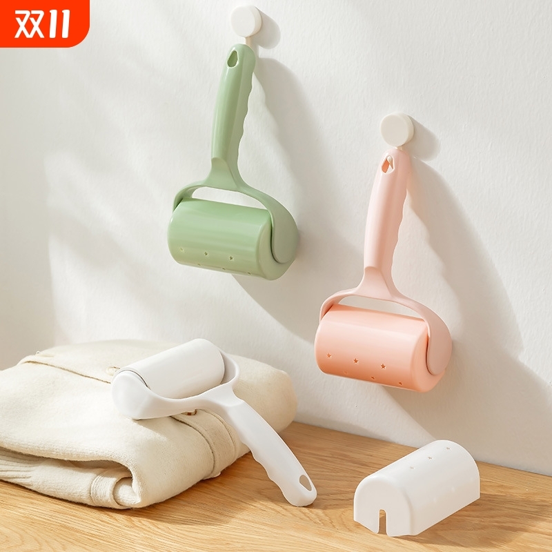 新款宠物刮毛器粘毛卷纸家用除毛刷粘毛器带盖可撕式滚筒式去毛器