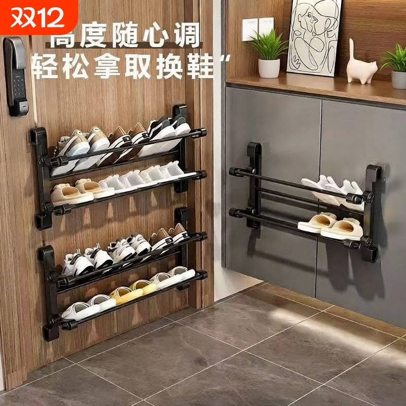 折叠壁挂鞋架多层|超1000次加购
