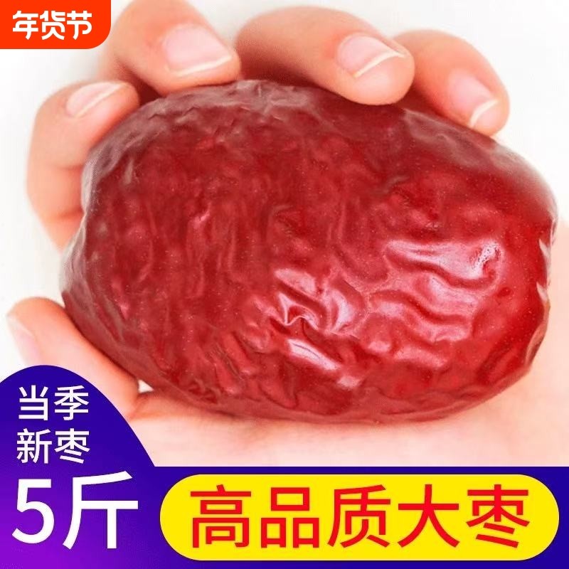 6星特级和田大枣新疆特产干货大红枣特等枣王骏枣新货免洗新枣