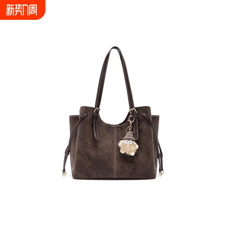 金玉鸟托特包女大容量2025新款秋冬时尚简约复古通勤单肩菜篮子