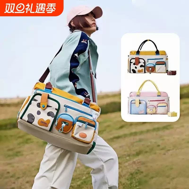 大容量短途行李旅行包袋2025年新款干湿分离手提单肩斜挎包女
