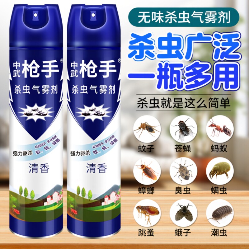 杀虫剂气雾剂家用室内无毒灭蚊子蟑螂药驱除苍蝇蚂蚁清香型非喷雾