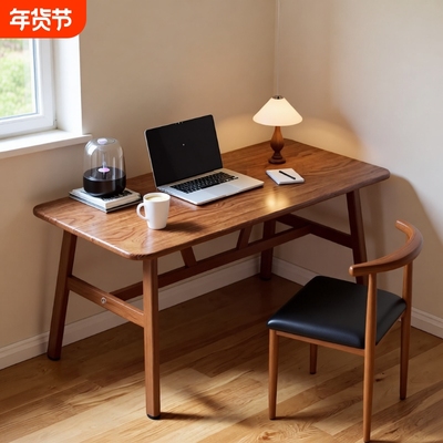 电脑桌餐桌家用卧室办公桌简易出租屋工作台长方形学生书桌椅双人