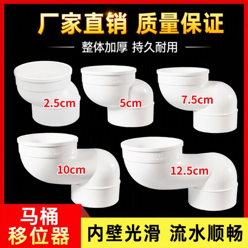 PVC一体式马桶移位器挖地坐便器