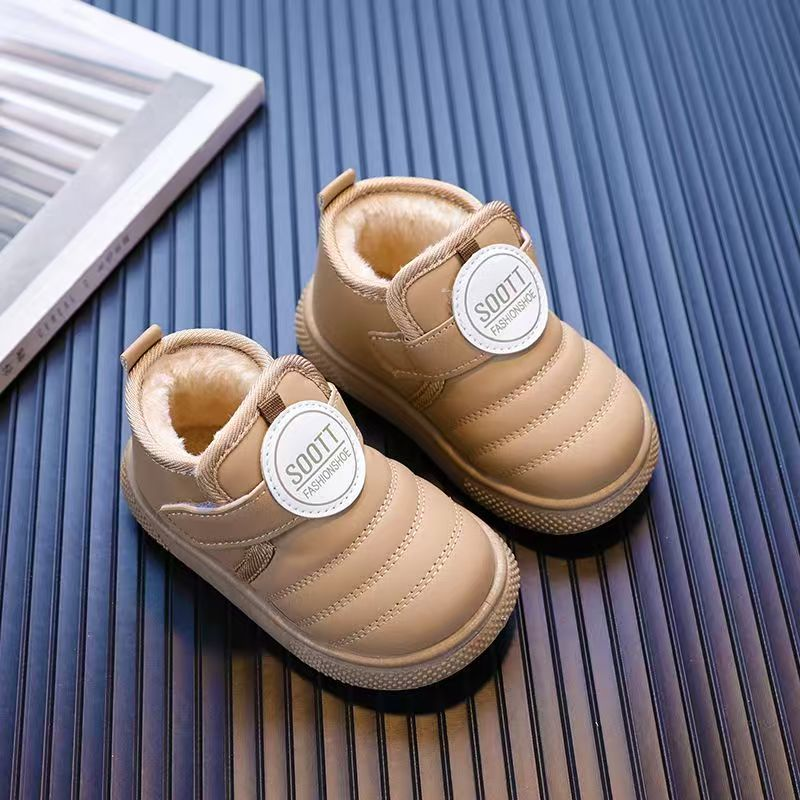 男宝宝棉鞋2025新款冬季加绒加厚女1-3岁婴儿二棉鞋防滑保暖棉靴