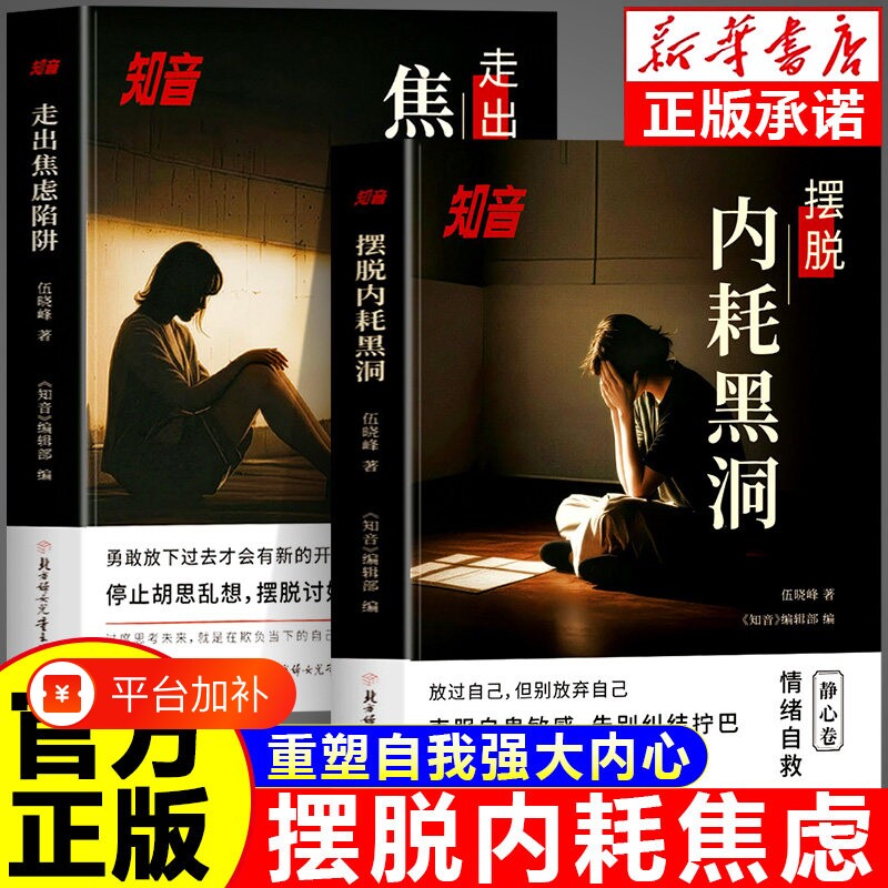 摆脱内耗黑洞知音走出焦虑陷阱静心卷重塑强大内心与自己和解拒绝精神自我疗愈情绪自救抑郁克服自卑社会心理学书籍正版当下思考