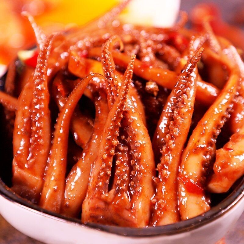 香辣鱿鱼丝小包零食特产麻辣小吃海鲜熟食鱿鱼须休闲即食鱿鱼食品